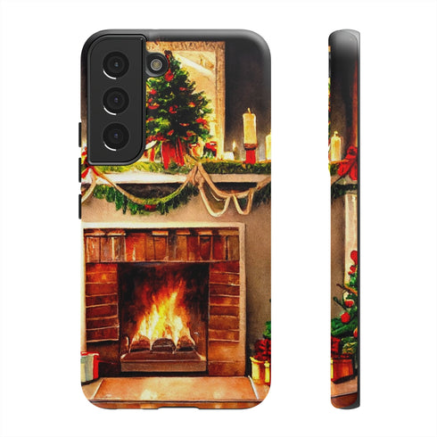 Warm Chirstmas Hearth - Impact Resistant Phone Case Samsung Galaxy S22 Matte